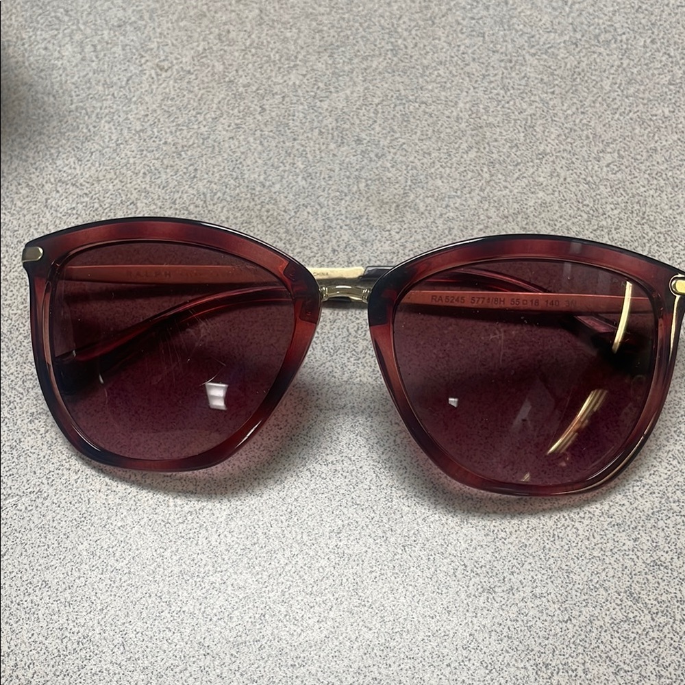 Ralph by Ralph Lauren women’s Sunglasses I’m dark Pink and Gold
